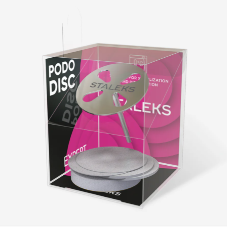 Set Pododisc Alargado Staleks Pro L (27 mm) con 5 discos desechables Grano 180