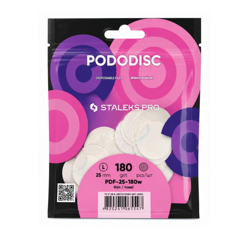 Limas de Recambio Desechables para Pododisc L Staleks Pro, Grano 180, 50uds