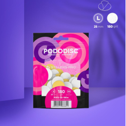Limas de Recambio Desechables Para Pododisc L, Grano 180, 50uds