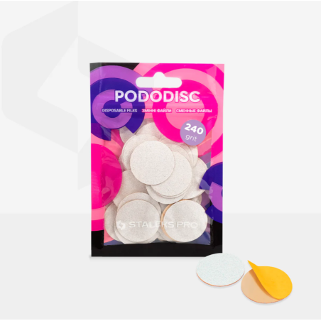 Limas de Recambio Desechables para Pododisc L Staleks Pro, Grano 240, 50uds