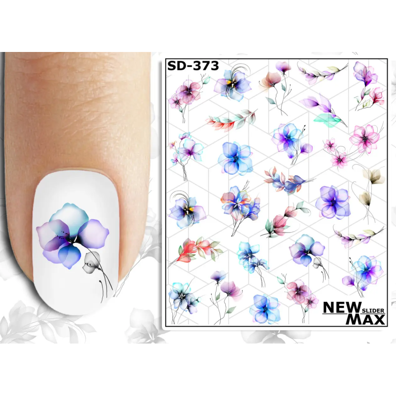 Pegatina al agua colorida SD-373