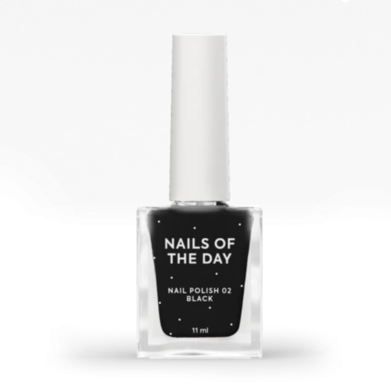 Esmalte de Uñas Clásico 02 Negro NAILSOFTHEDAY, 11 ml