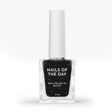 Esmalte de Uñas Clásico 02 Negro NAILSOFTHEDAY, 11 ml