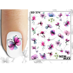 Pegatina al agua colorida...