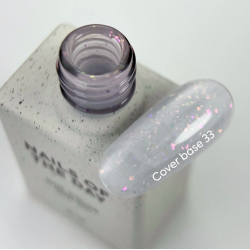 Potal Base 33 NAILSOFTHEDAY, Milky con Copos Holográficos,10 ml