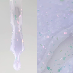 Potal Base 33 NAILSOFTHEDAY, Milky con Copos Holográficos,10 ml