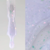 Potal Base 33 NAILSOFTHEDAY, Milky con Copos Holográficos,10 ml