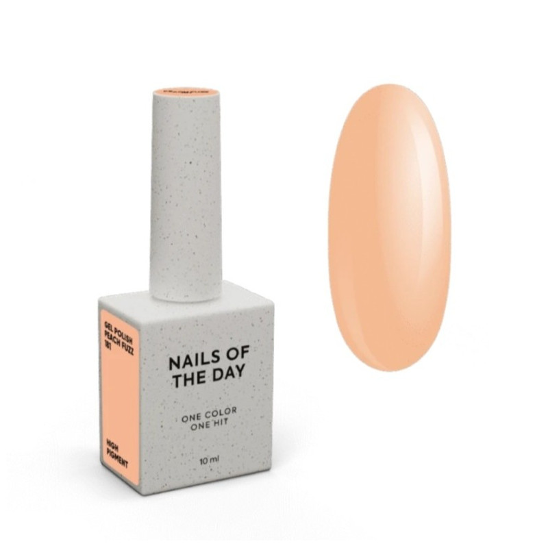 Esmalte semipermanente Let's special Peach Fuzz 181 NAILS OF THE DAY, melocotón claro, 10 ml
