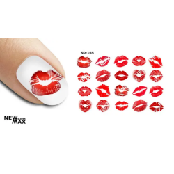 Pegatina al agua colorida...