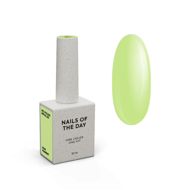 Esmalte semipermanente Let's special Apple 237 NAILS OF THE DAY, lima pastel, 10 ml