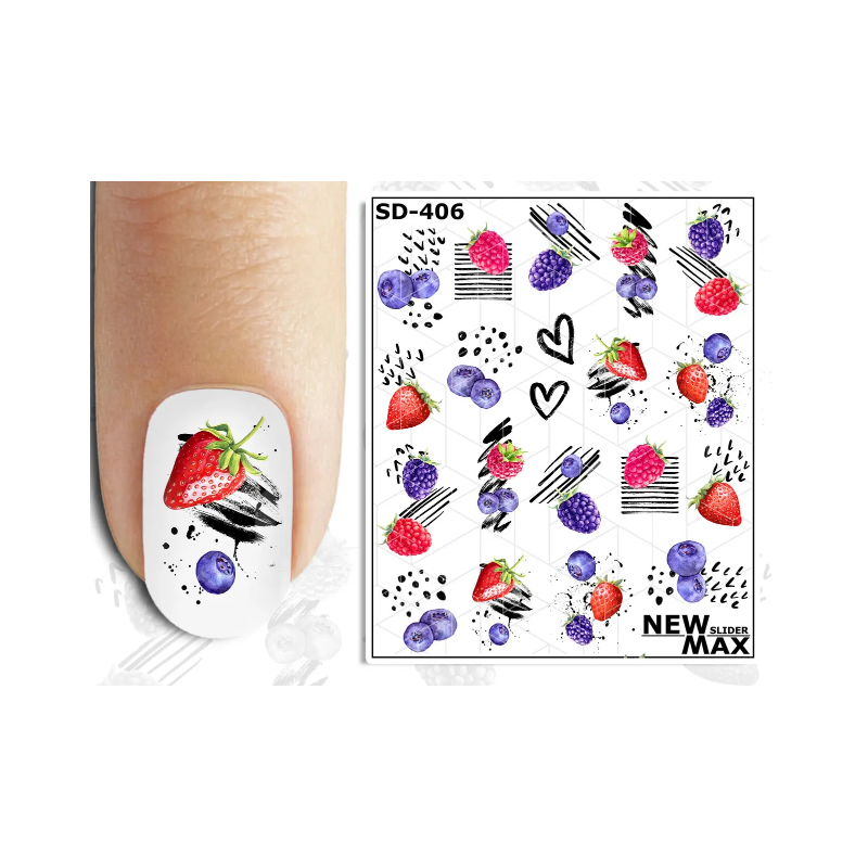 Pegatina al agua colorida SD-406