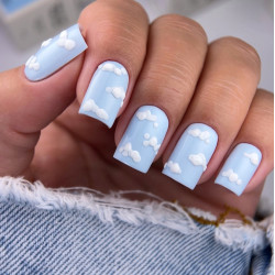 Esmalte Semipermanente Let's special Iris NAILSOFTHEDAY, Azul cielo, 10ml