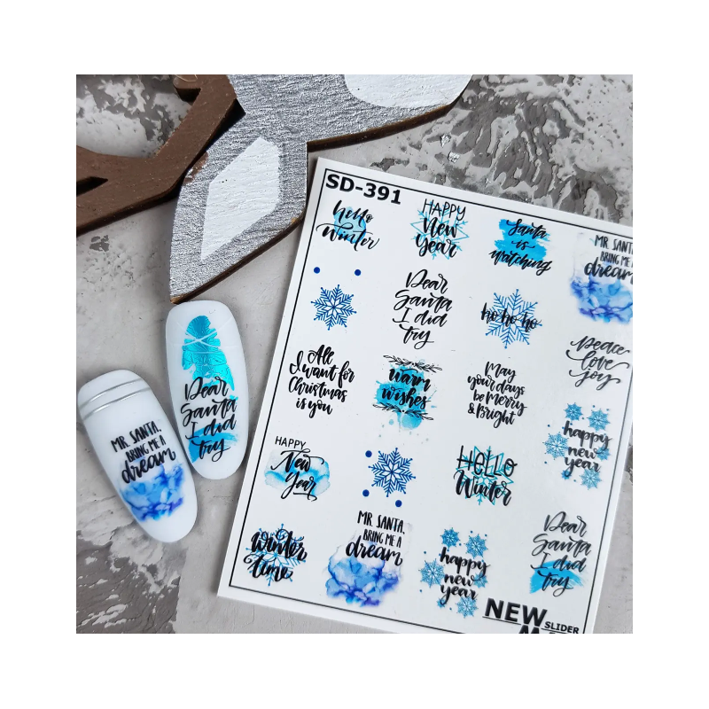 Pegatina al agua para navidad SD-391