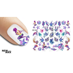 Pegatina al agua colorida...