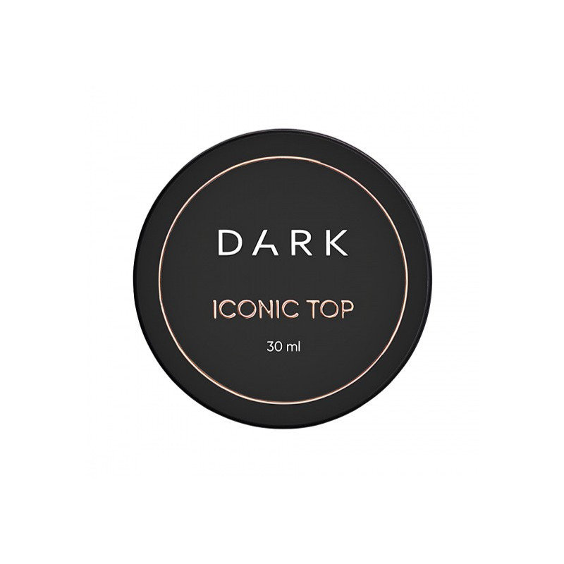 Top Iconic No Wipe DARK con UV filtros, sin pegajosidad, 30ml