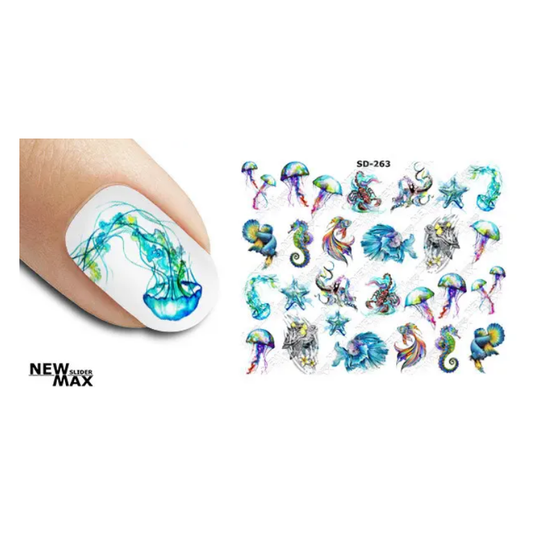 Pegatina al agua colorida SD-263