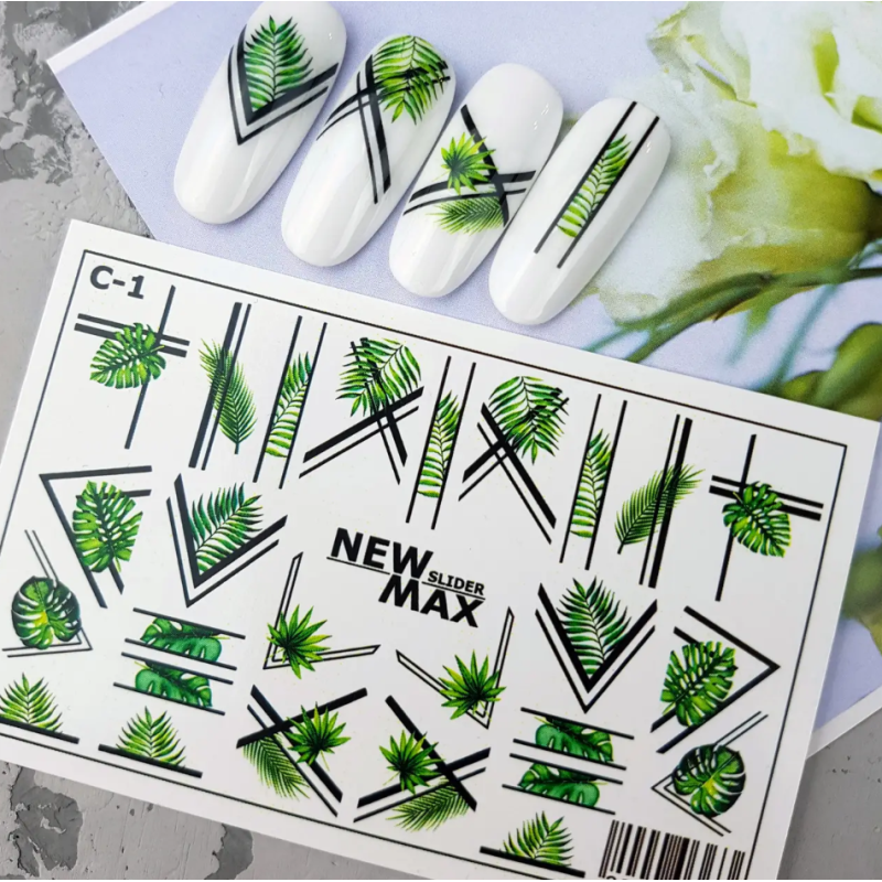 Pegatina al agua colorida C-1