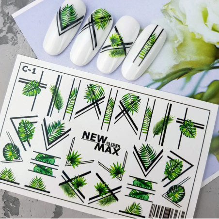 Pegatina al agua colorida C-1