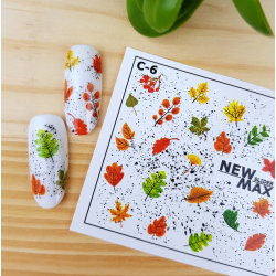 Pegatina al agua colorida C-6