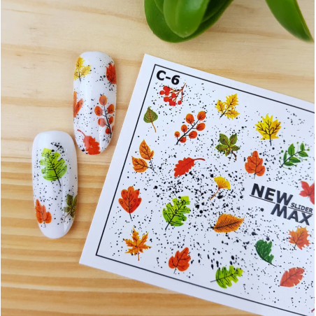 Pegatina al agua colorida C-6