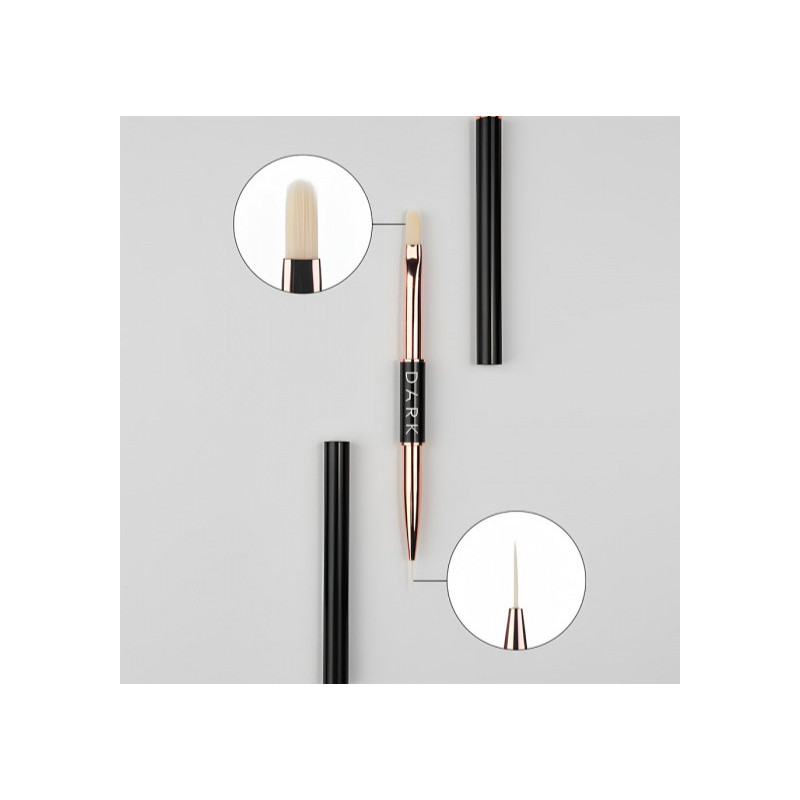 Pincel Doble DARK Liner 10 mm / Gel 12mm