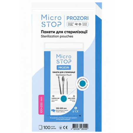 Bolsas Microstop Pro transparente para estirilización  100*200
