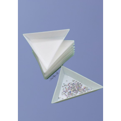 Triángulo plástico para decoración y piedras