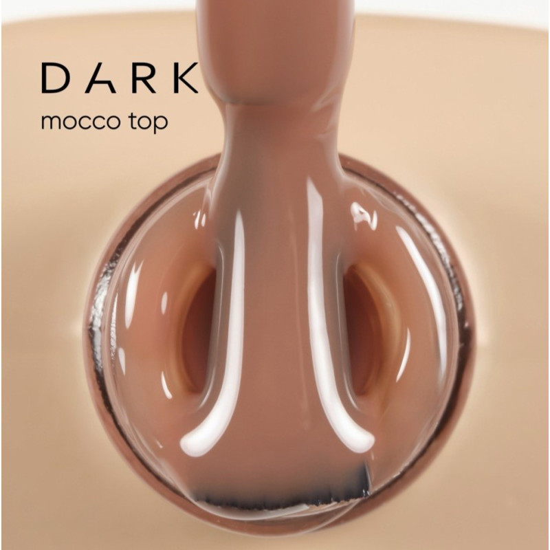 Top Mocco DARK, sin capa adhesiva, Marrón moca, 10ml