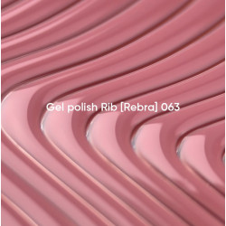 Esmalte Semipermanente Rib [Rebra] 063, Rosa Nude,10ml