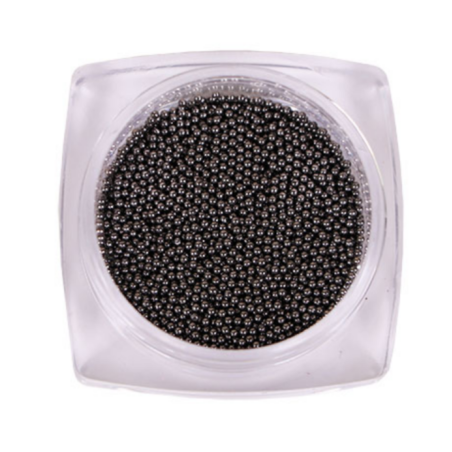 Micro bolitas caviar (metálicas) Komilfo, niquel black, 0,8mm, 6gr