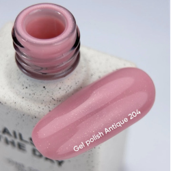 Esmalte Semipermanente Antique 204 NAILSOFTHEDAY, rosa empolvado con shimmer, 10ml