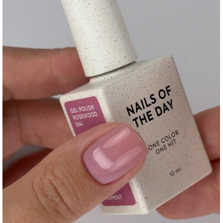 Esmalte Semipermanente Rosewood 064 NAILSOFTHEDAY, rosa empolvado, 10ml