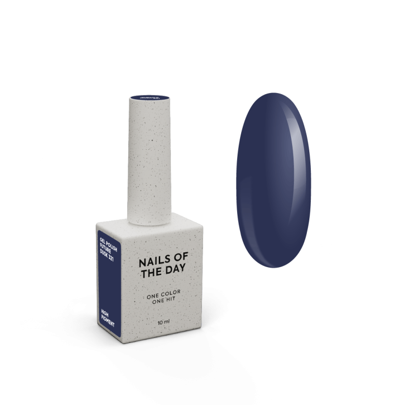 Esmalte Semipermanente Future Dusk 321 NAILSOFTHEDAY, azul oscuro, 10ml