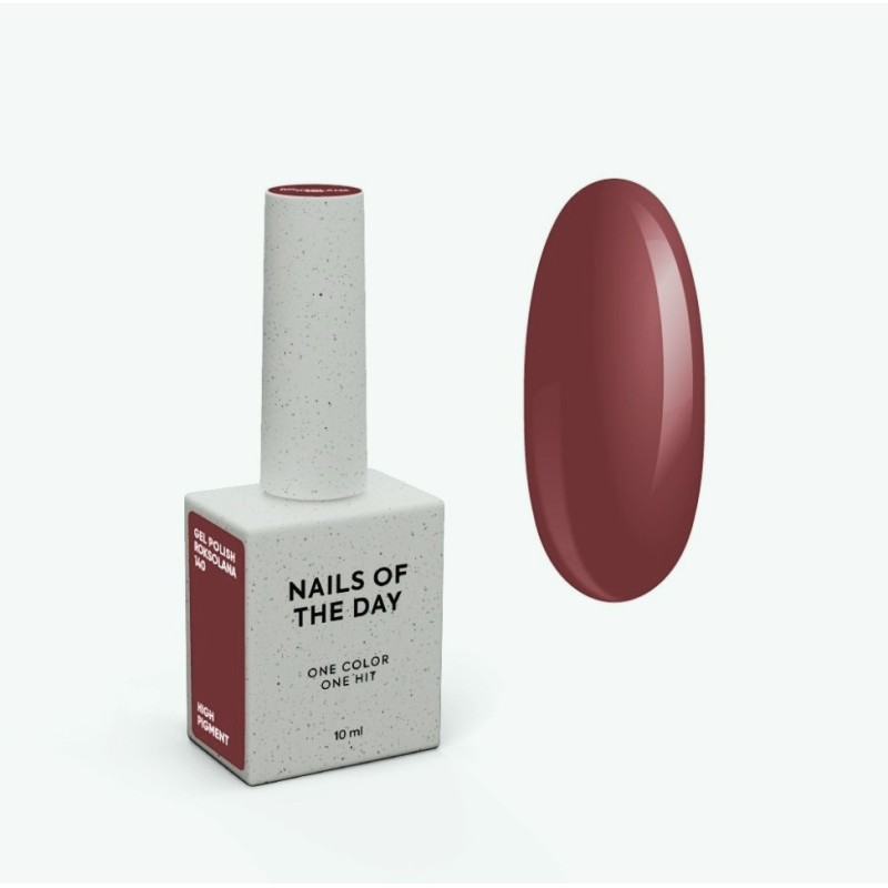 Esmalte semipermanente Roksolana 140, Marrón rojizo apagado, 10ml