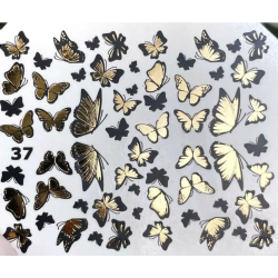 Pegatina al agua metalizada...