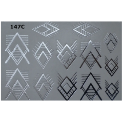 Pegatina al agua metalizada...