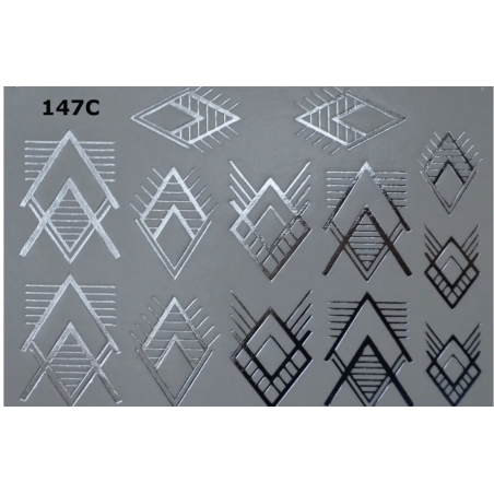 Pegatina al agua metalizada 147C