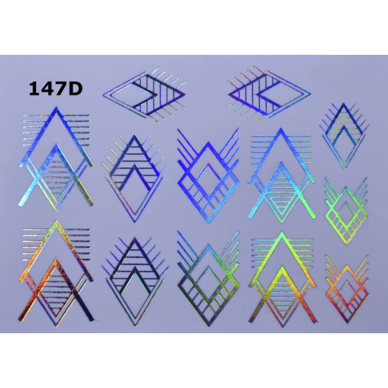 Pegatina al agua metalizada 147D