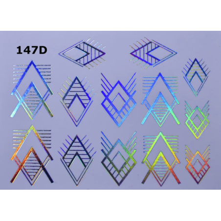 Pegatina al agua metalizada 147D