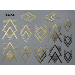 Pegatina al agua metalizada...