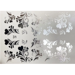 Pegatina al agua metalizada...