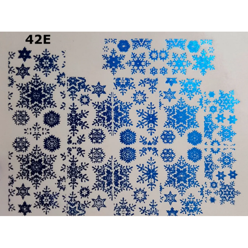 Pegatina al agua para navidad metalizada 42E