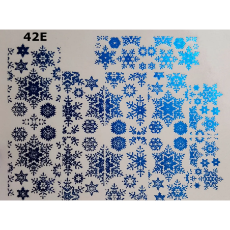 Pegatina al agua para navidad metalizada 42E