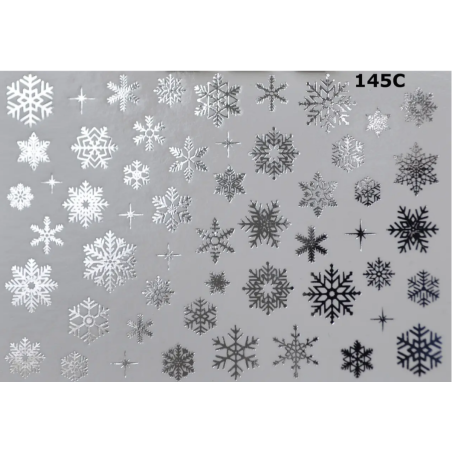 Pegatina al agua para navidad metalizada 145C