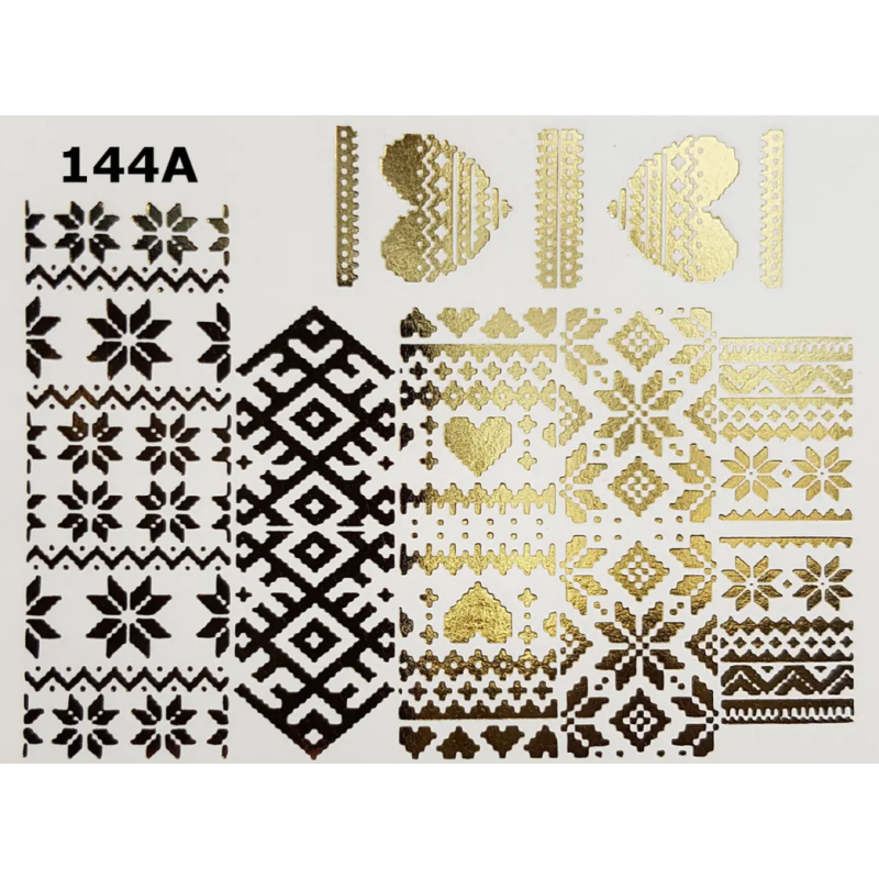 Pegatina al agua metalizada 144A