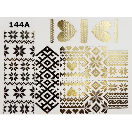 Pegatina al agua metalizada 144A