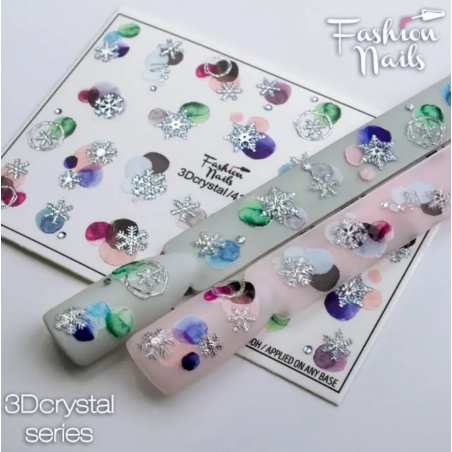 Pegatina al agua para navidad 3D Crystal-43