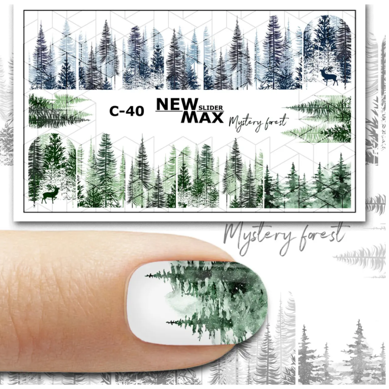 Pegatina al agua para navidad C-40