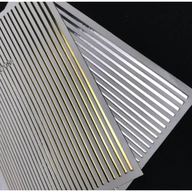 Pegatina Adhesiva flexibles 3D, Dorado