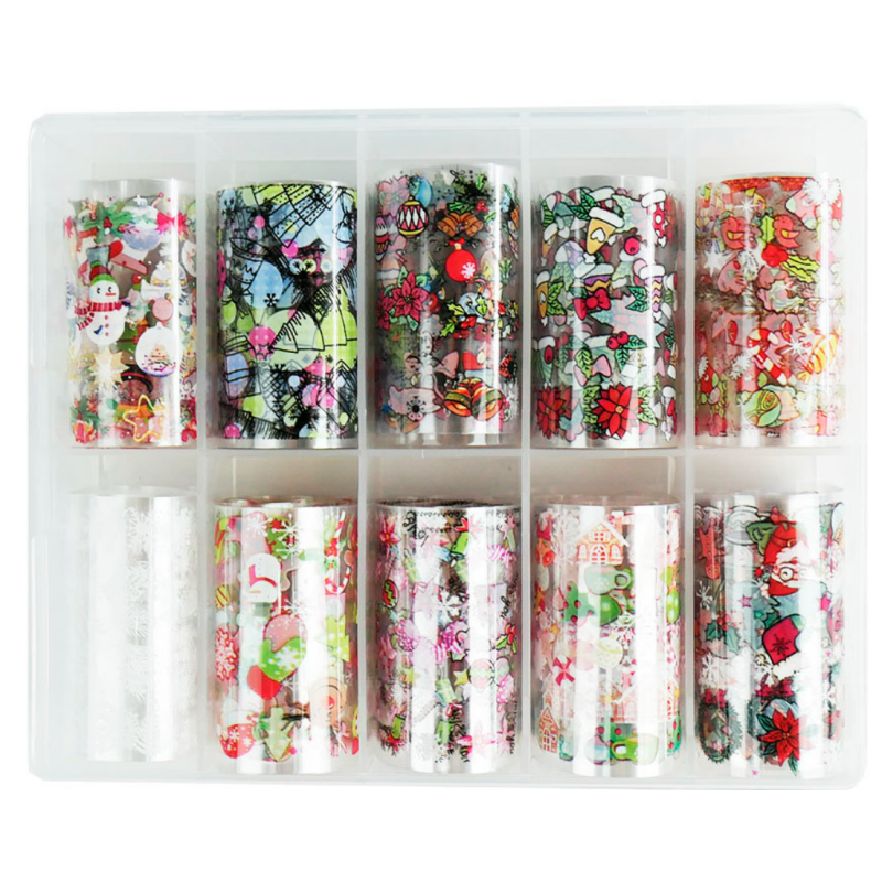 Transfer Foil Año Nuevo, juego de 10 piezas